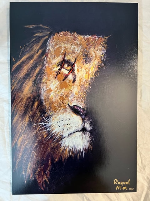 Unblurred Warrior Brushed Metal Print