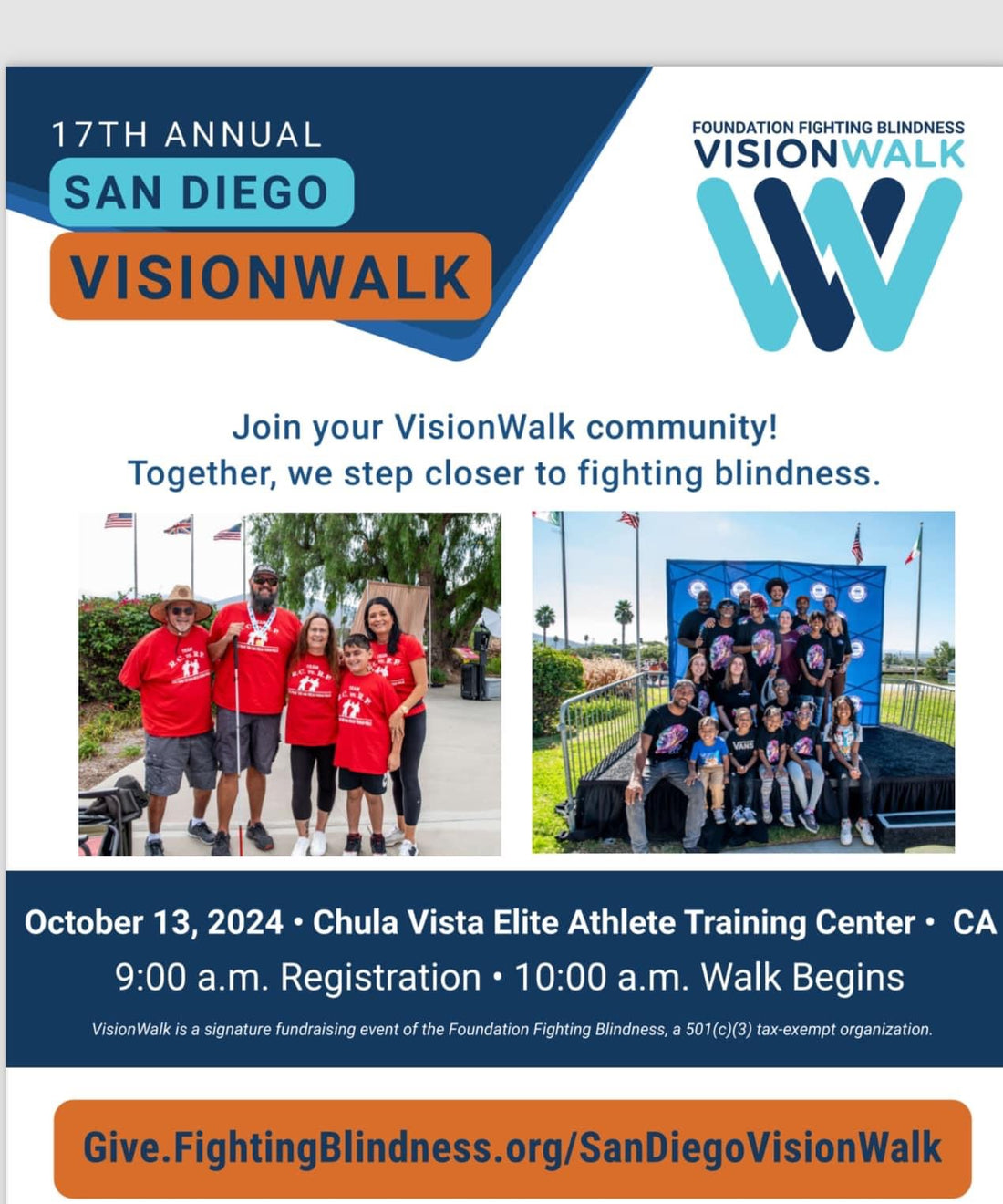 VisionWalk 2024-Save the date: 10/13/24