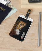 Unblurred Warrior Lion Luggage Tag