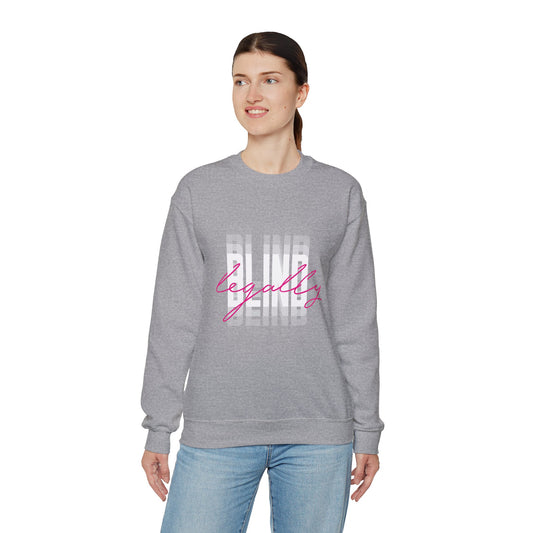 Legally Blind (pink)- Unisex Heavy Blend™ Crewneck Sweatshirt