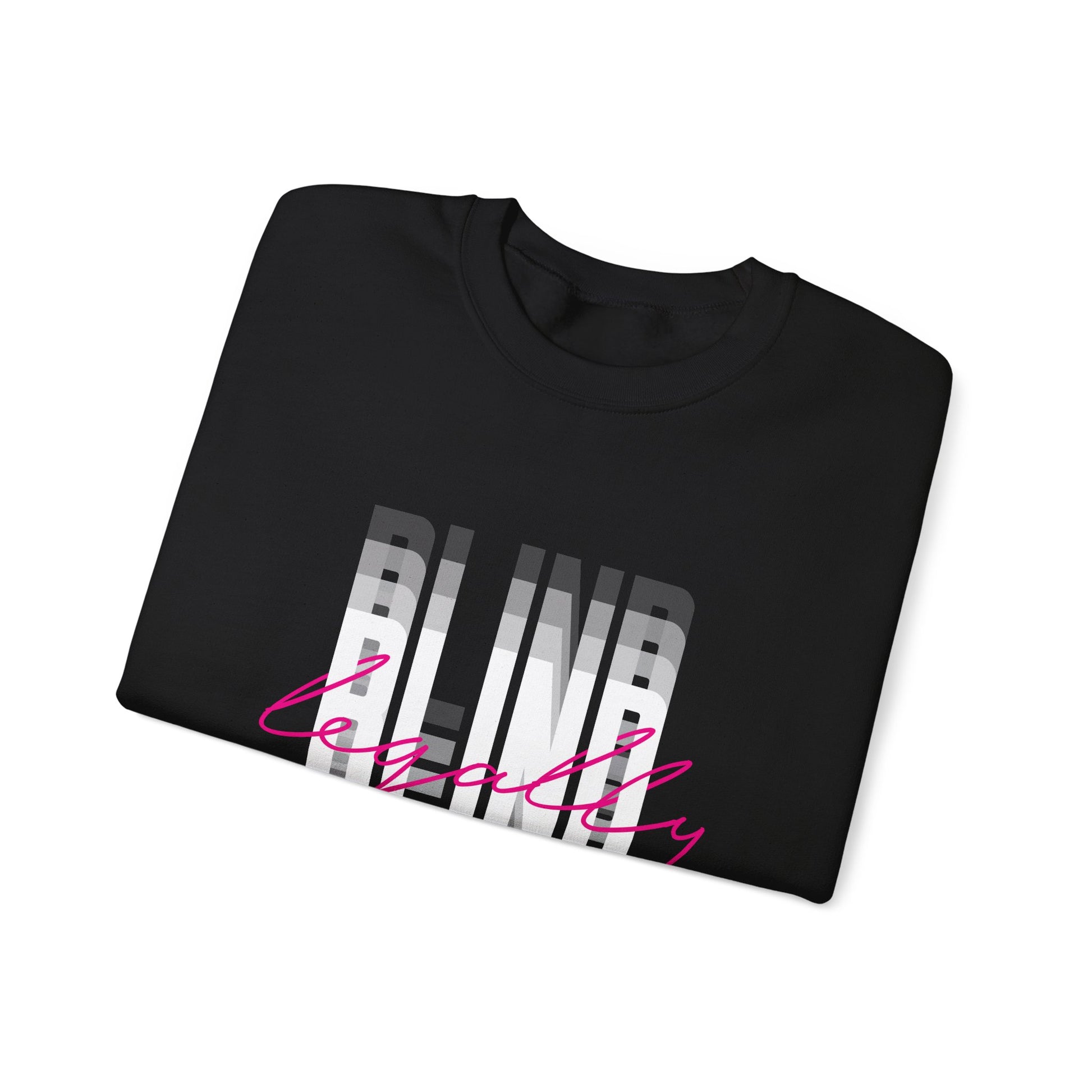 Legally Blind (pink)- Unisex Heavy Blend™ Crewneck Sweatshirt