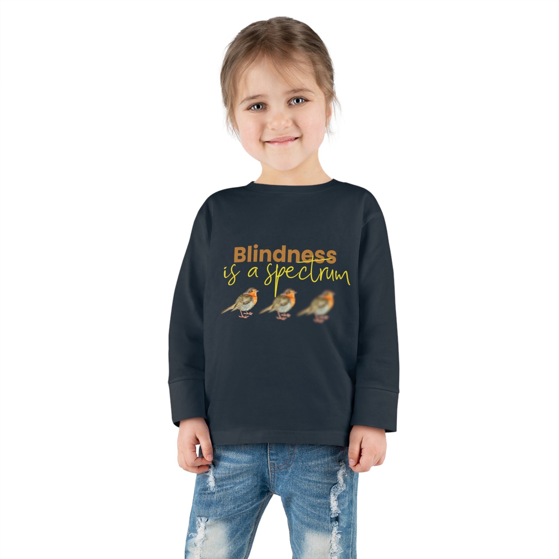 Blindness is a spectrum -Toddler Long Sleeve Tee