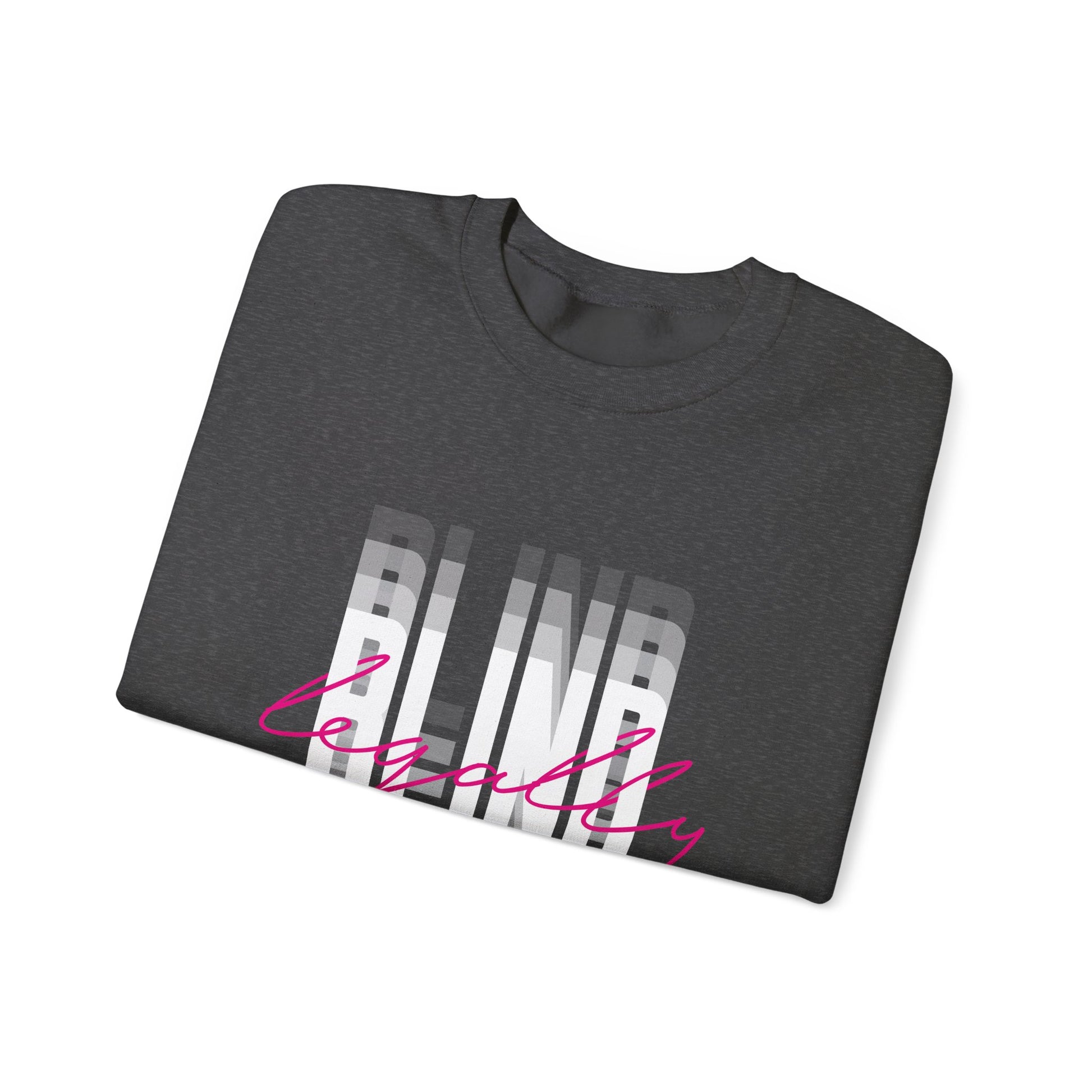 Legally Blind (pink)- Unisex Heavy Blend™ Crewneck Sweatshirt