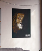 Unblurred Warrior Lion Poster