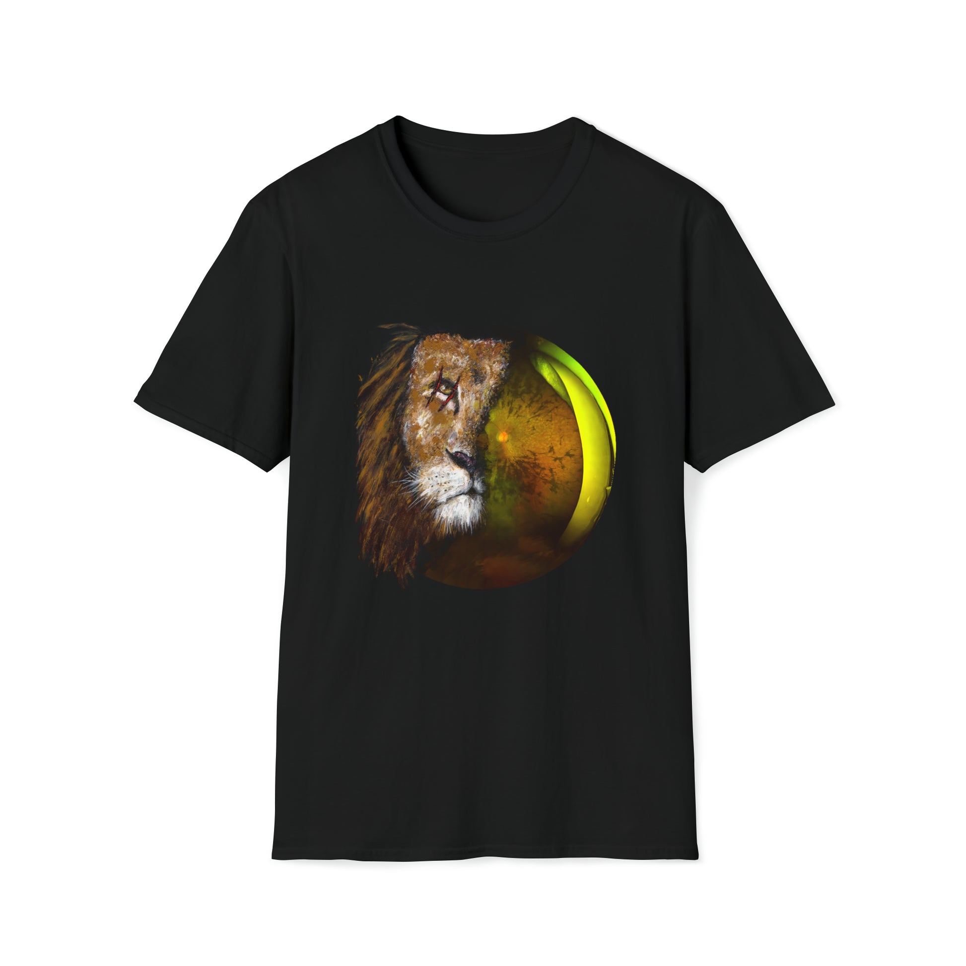 Warrior Lion and Optos image - Unisex Softstyle T-Shirt