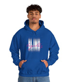 Legally Blind (Blurry) w/ pink- Unisex Heavy Blend™ Hooded Sweatshirt