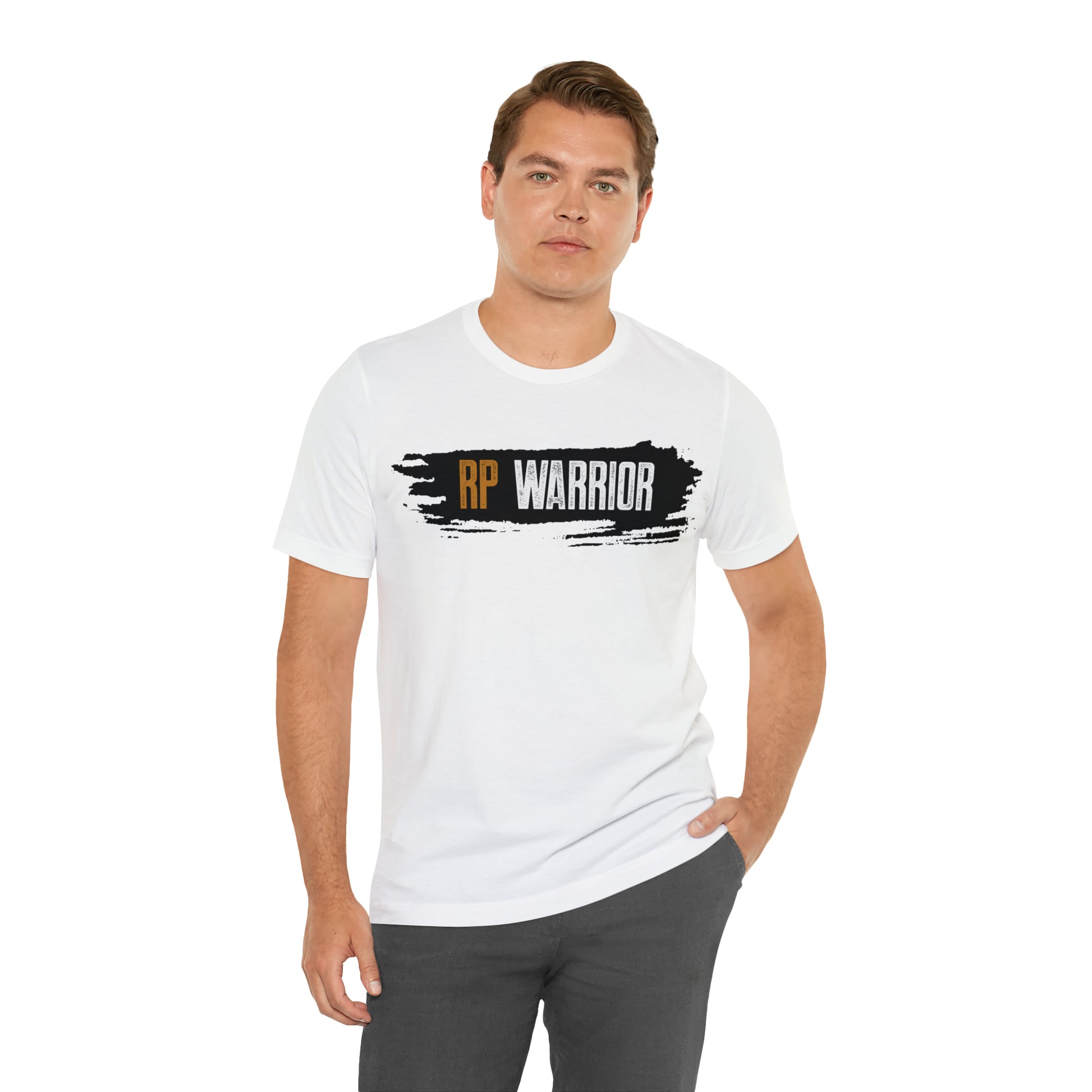 RP Warrior w/ black paint marks- Unisex Jersey Short Sleeve Tee