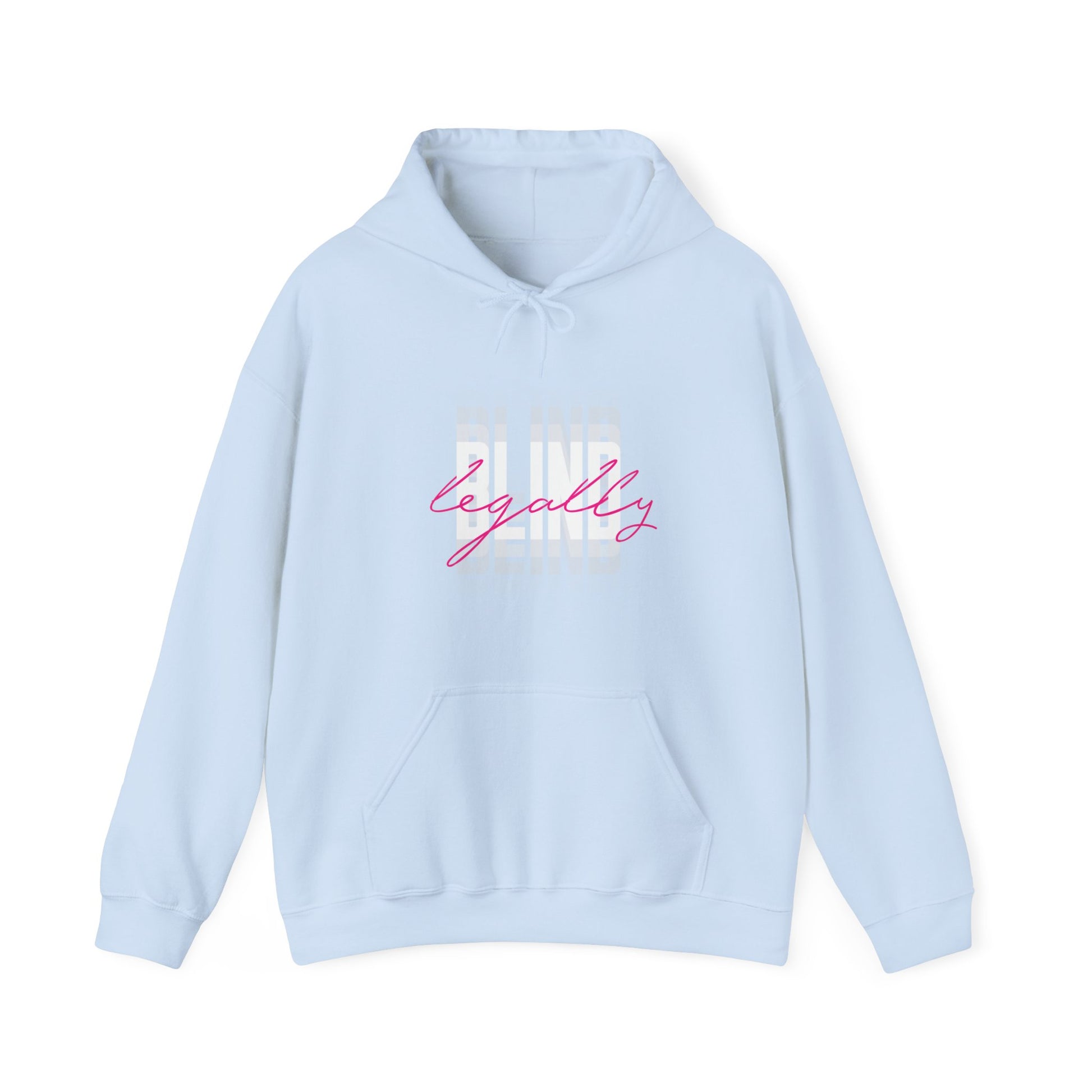 Legally Blind (Blurry) w/ pink- Unisex Heavy Blend™ Hooded Sweatshirt