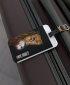 Unblurred Warrior Lion Luggage Tag