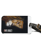 Unblurred Warrior Lion Luggage Tag