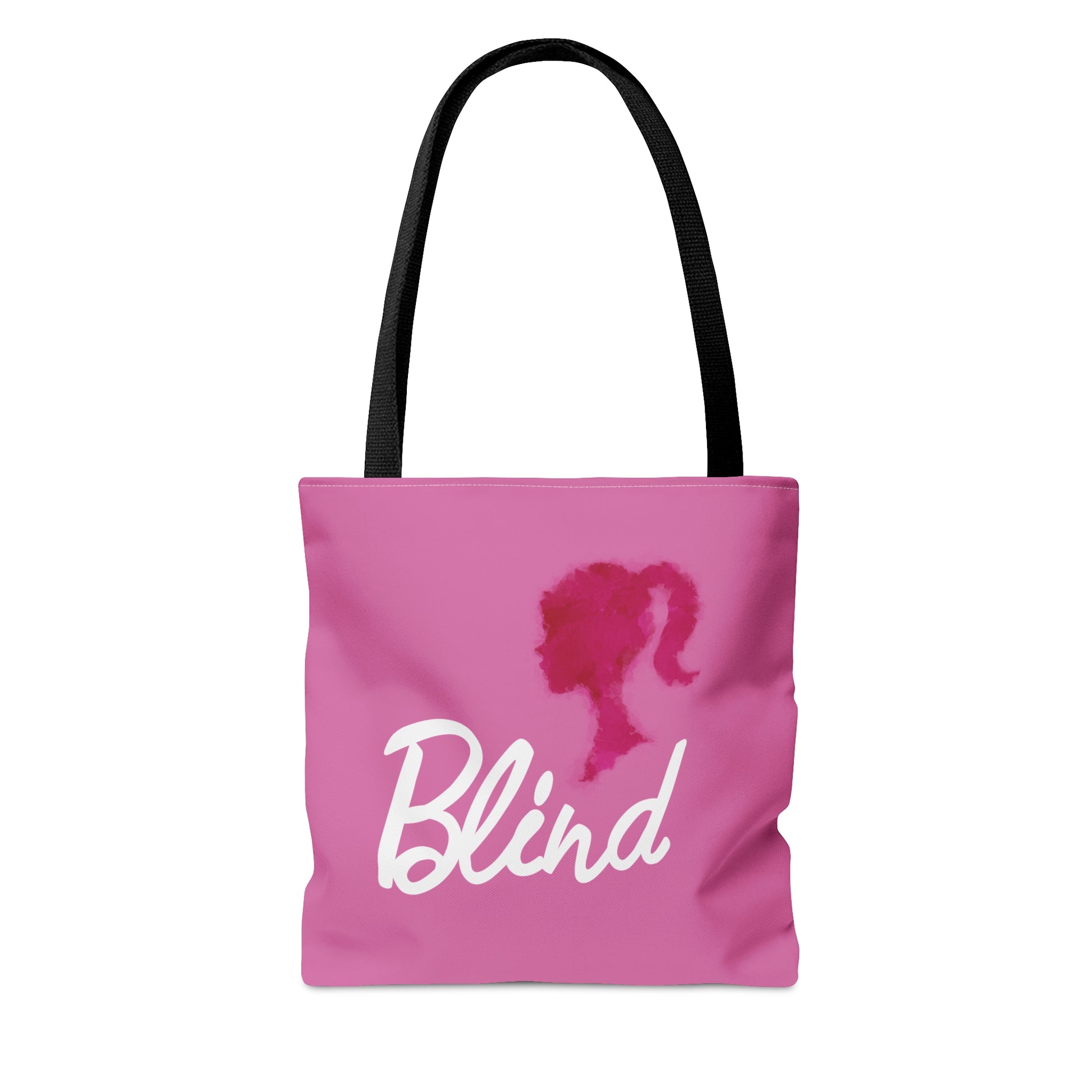 Pink Reversible Blind Girl Tote Bag