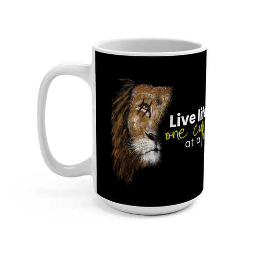 Mug 15oz Live Life One Cup at a Time