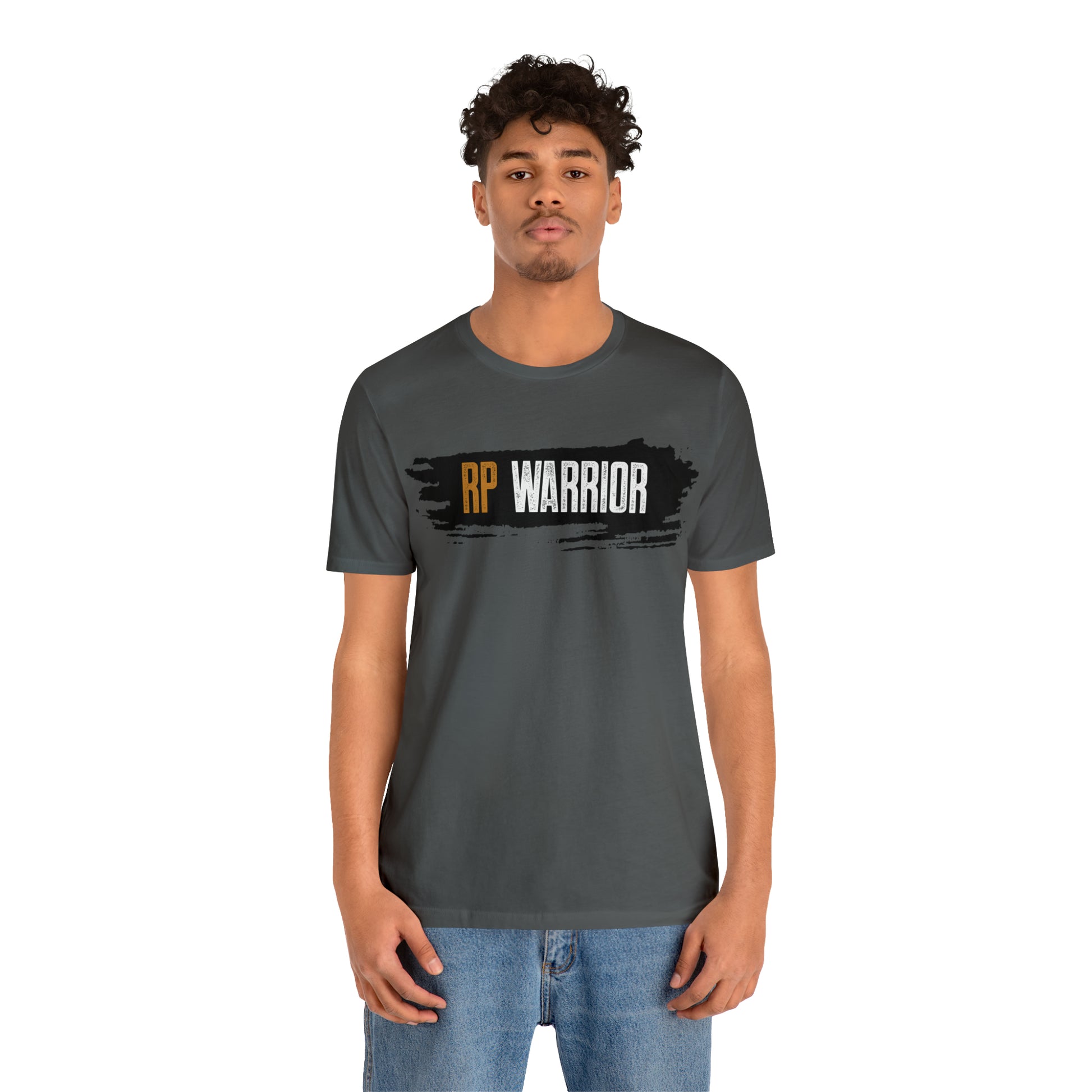 RP Warrior w/ black paint marks- Unisex Jersey Short Sleeve Tee