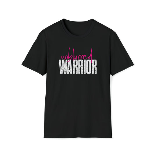 Unblurred Warrior w/ pink- Unisex Softstyle T-Shirt