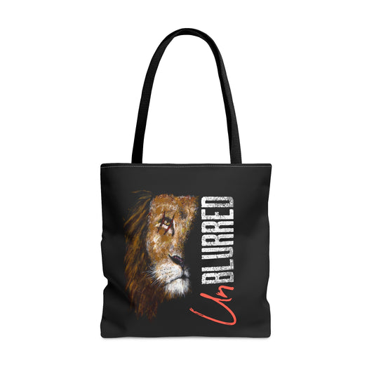UnBlurred Warrior Lion Tote Bag