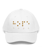 Hope (Braille Khaki Dots)  - Unisex Twill Cap