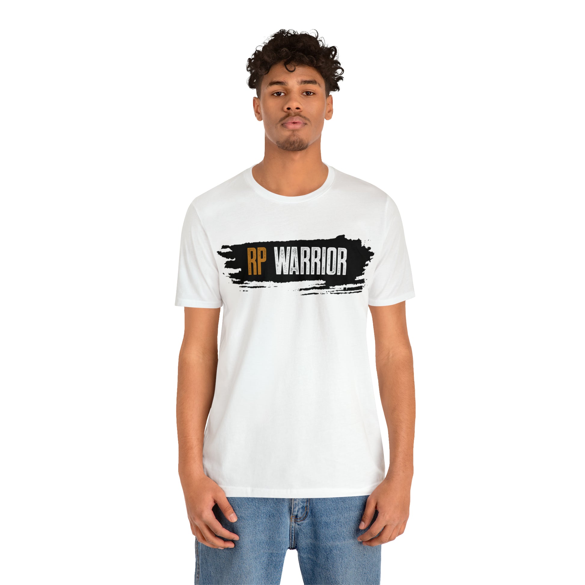 RP Warrior w/ black paint marks- Unisex Jersey Short Sleeve Tee