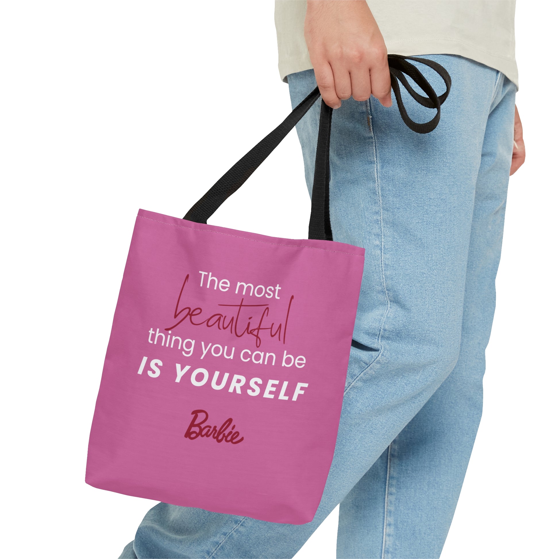 Pink Reversible Blind Girl Tote Bag