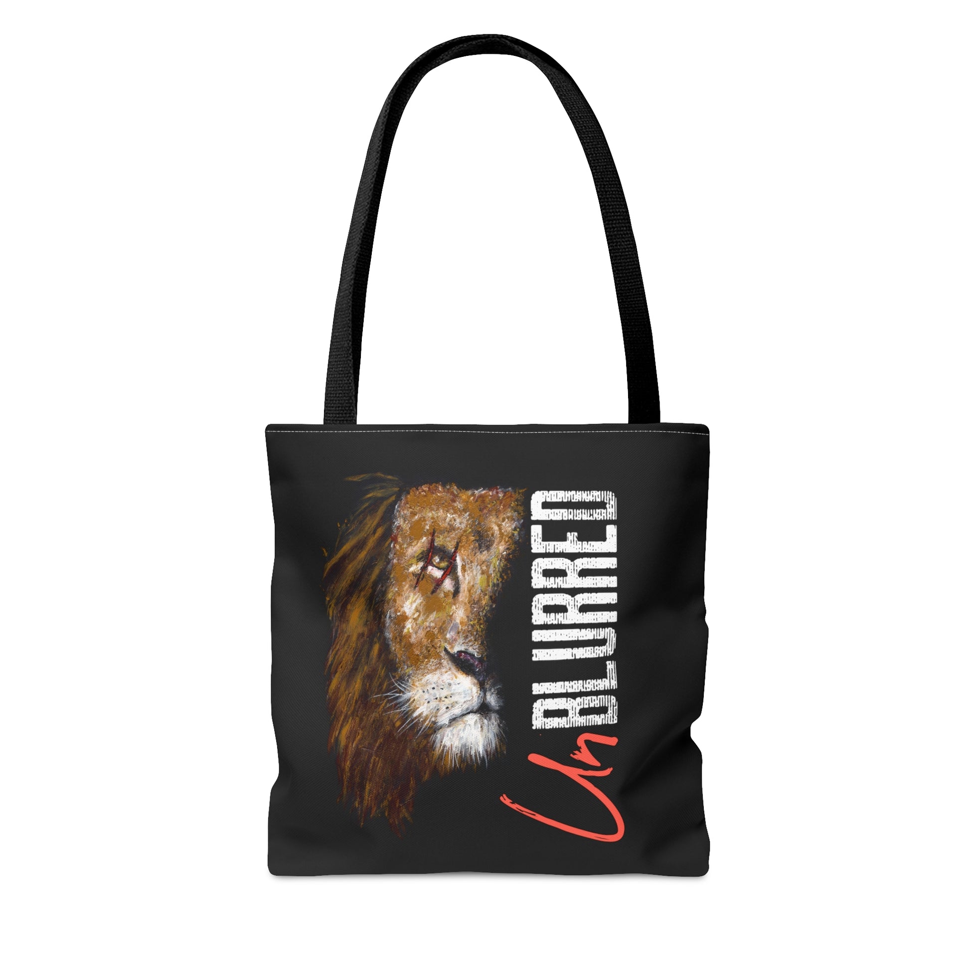 UnBlurred Warrior Lion Tote Bag