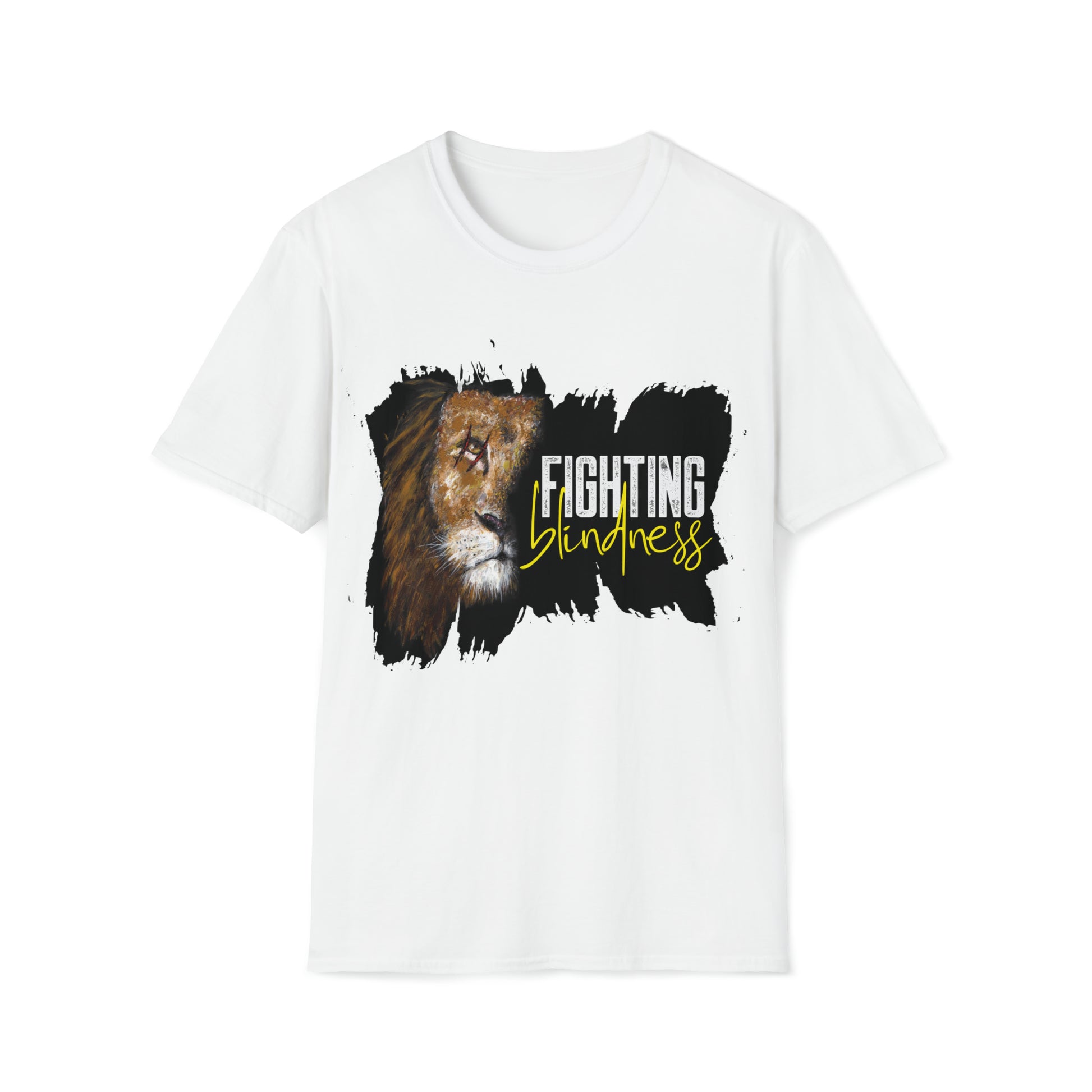 Lion - Fighting Blindness Unisex Softstyle T-Shirt