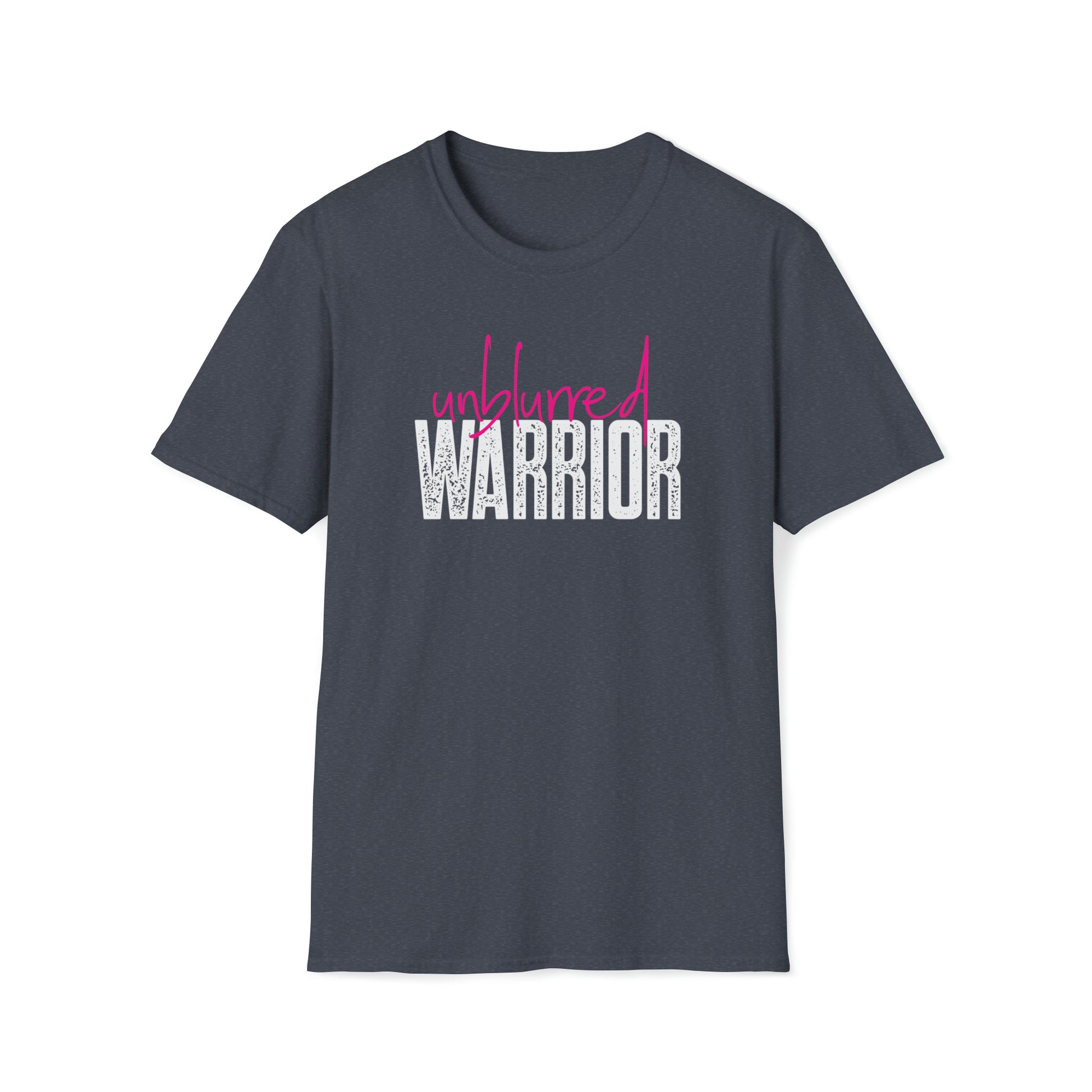 Unblurred Warrior w/ pink- Unisex Softstyle T-Shirt