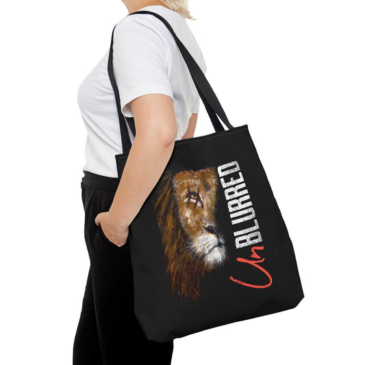 UnBlurred Warrior Lion Tote Bag