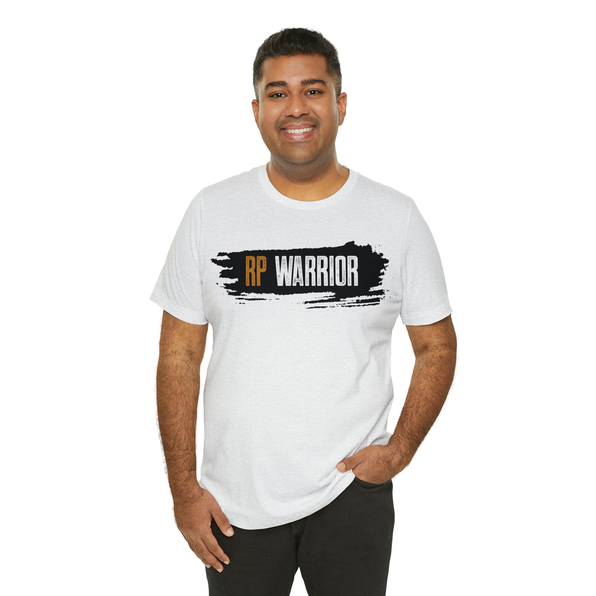 RP Warrior w/ black paint marks- Unisex Jersey Short Sleeve Tee