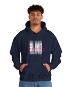 Legally Blind (Blurry) w/ pink- Unisex Heavy Blend™ Hooded Sweatshirt