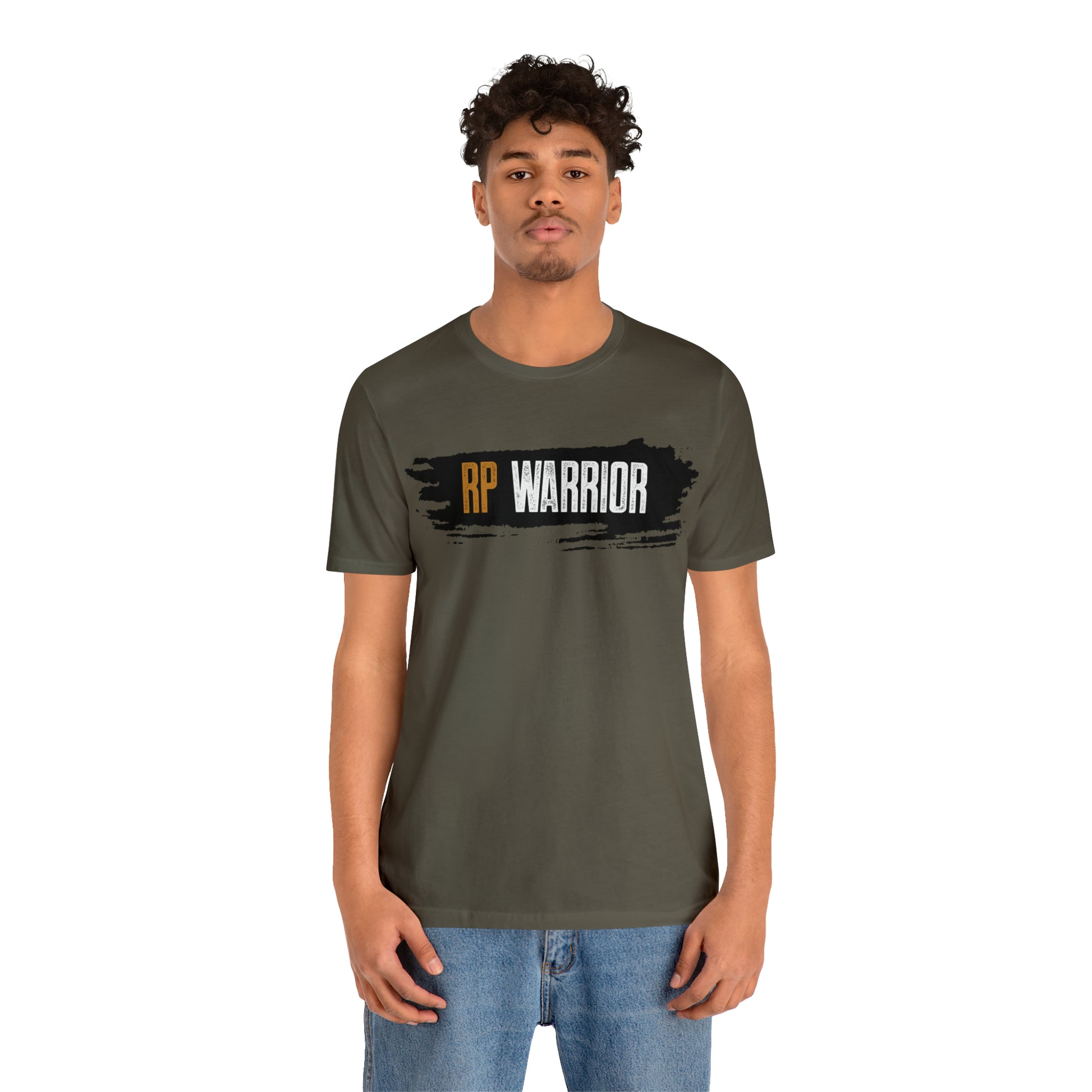 RP Warrior w/ black paint marks- Unisex Jersey Short Sleeve Tee