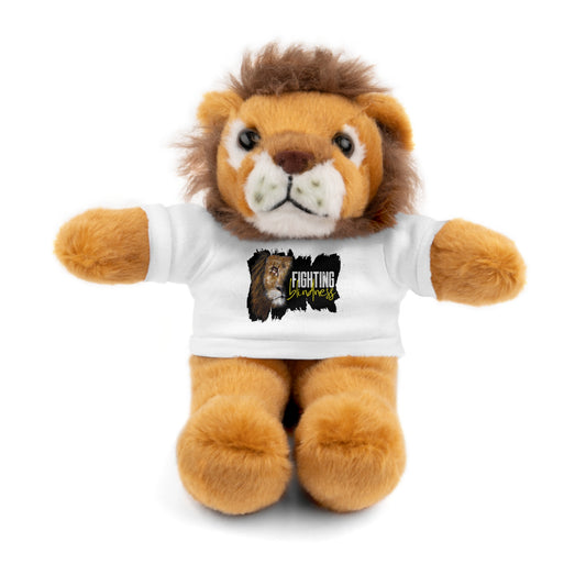 Fighting Cancer Stuffed Animal with Tee - Cuddly Supportive Gift for Kids