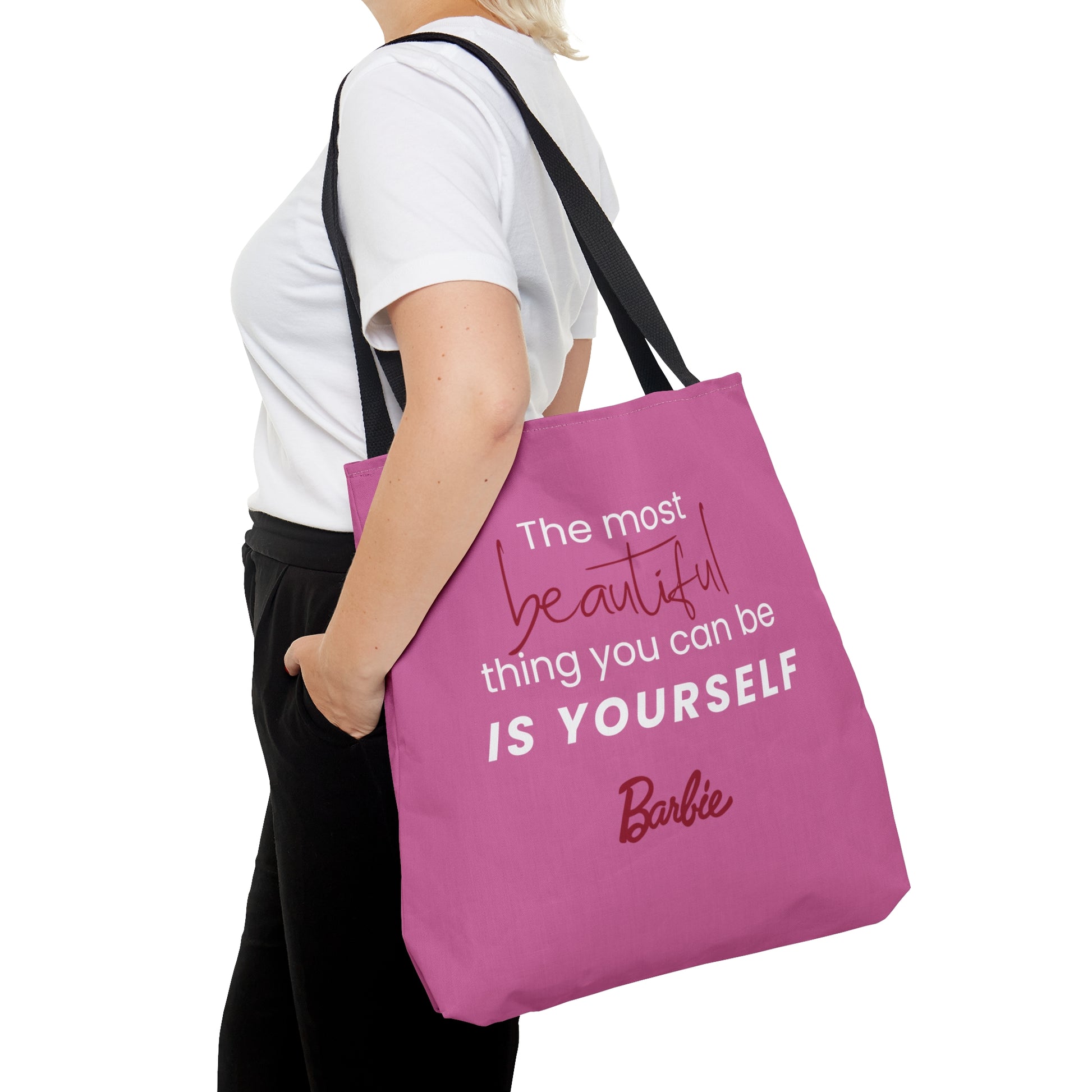 Pink Reversible Blind Girl Tote Bag