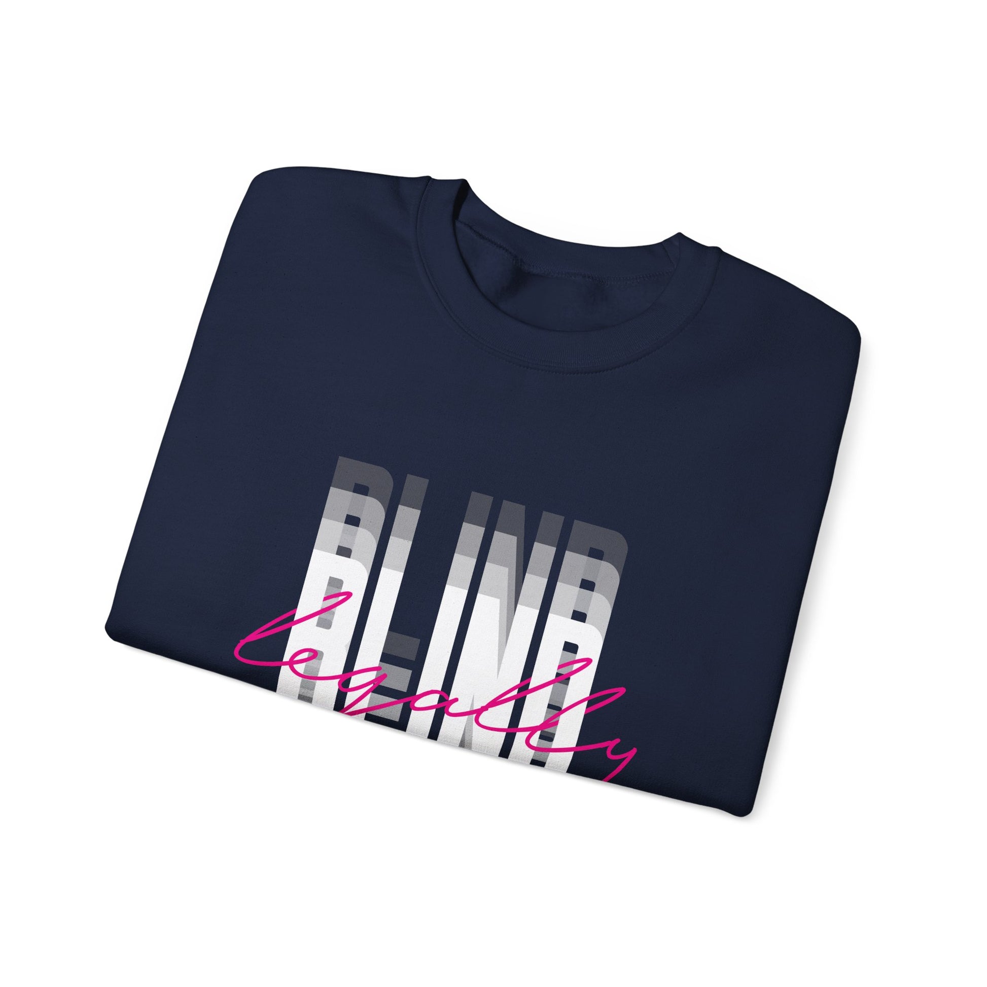 Legally Blind (pink)- Unisex Heavy Blend™ Crewneck Sweatshirt