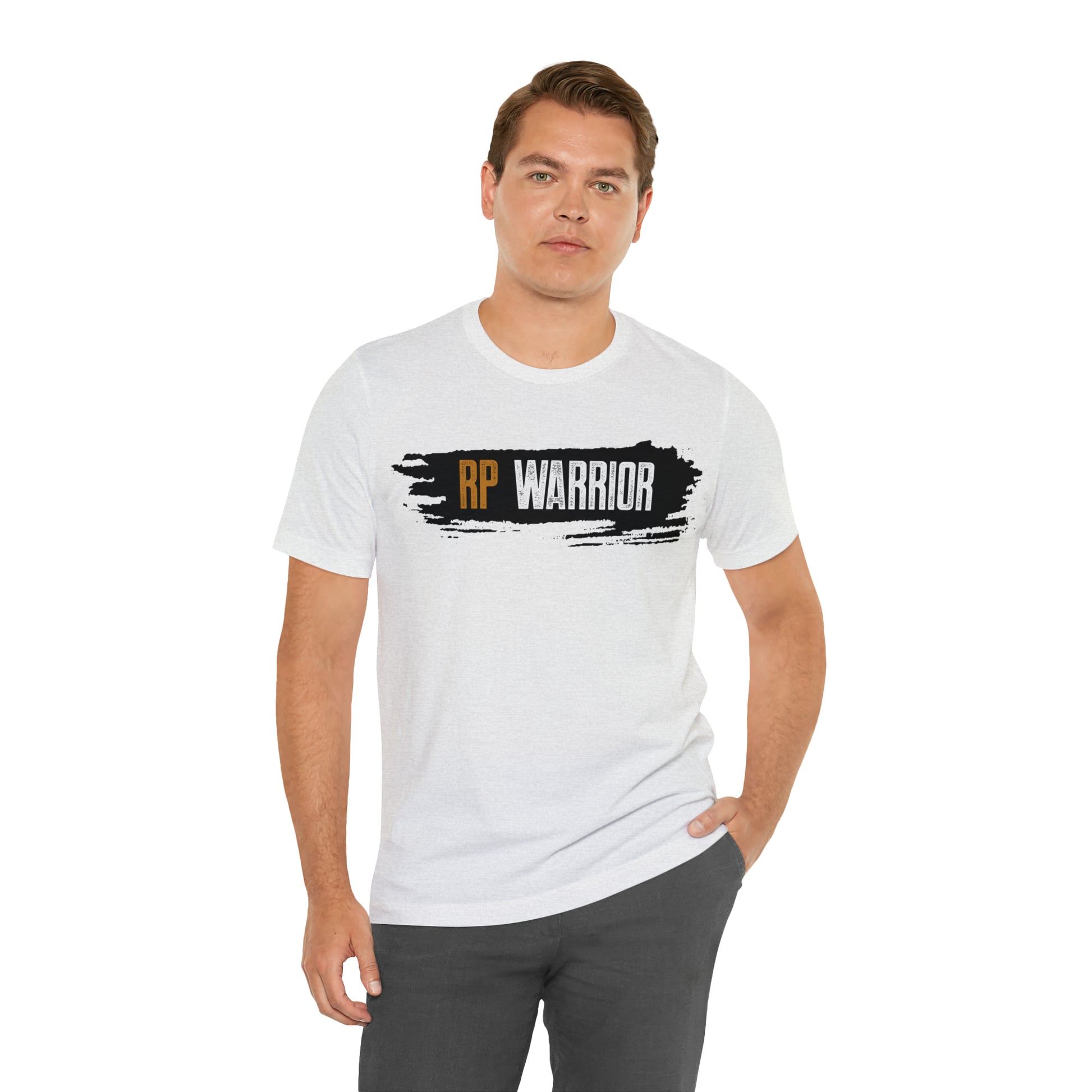 RP Warrior w/ black paint marks- Unisex Jersey Short Sleeve Tee