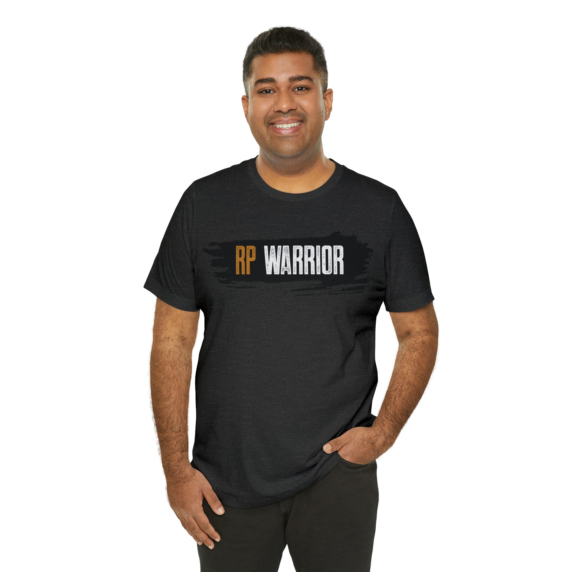 RP Warrior w/ black paint marks- Unisex Jersey Short Sleeve Tee