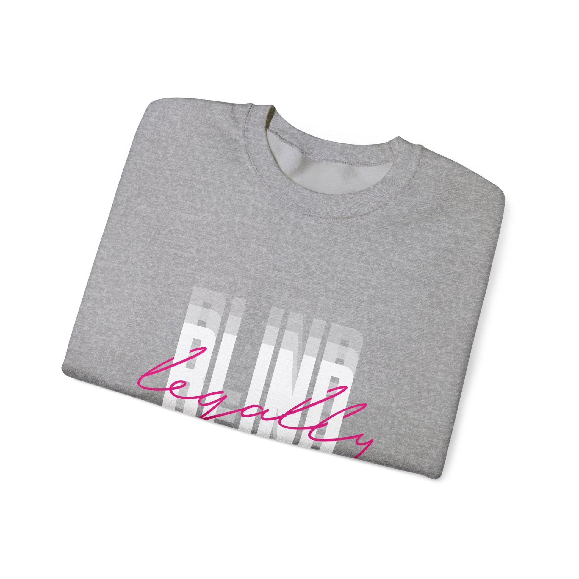 Legally Blind (pink)- Unisex Heavy Blend™ Crewneck Sweatshirt