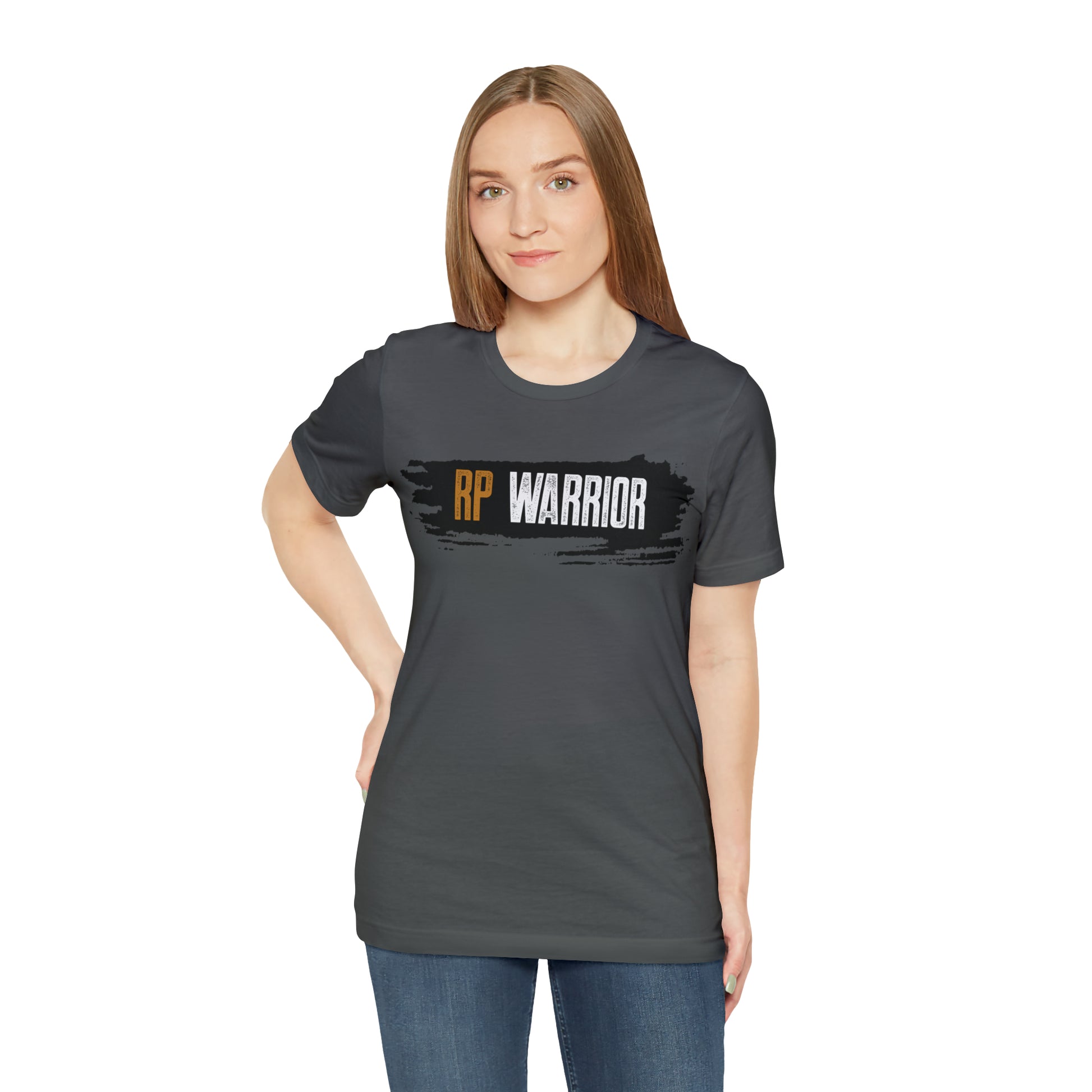 RP Warrior w/ black paint marks- Unisex Jersey Short Sleeve Tee