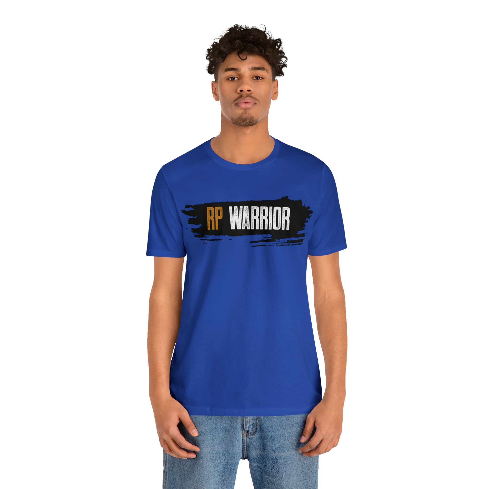 RP Warrior w/ black paint marks- Unisex Jersey Short Sleeve Tee