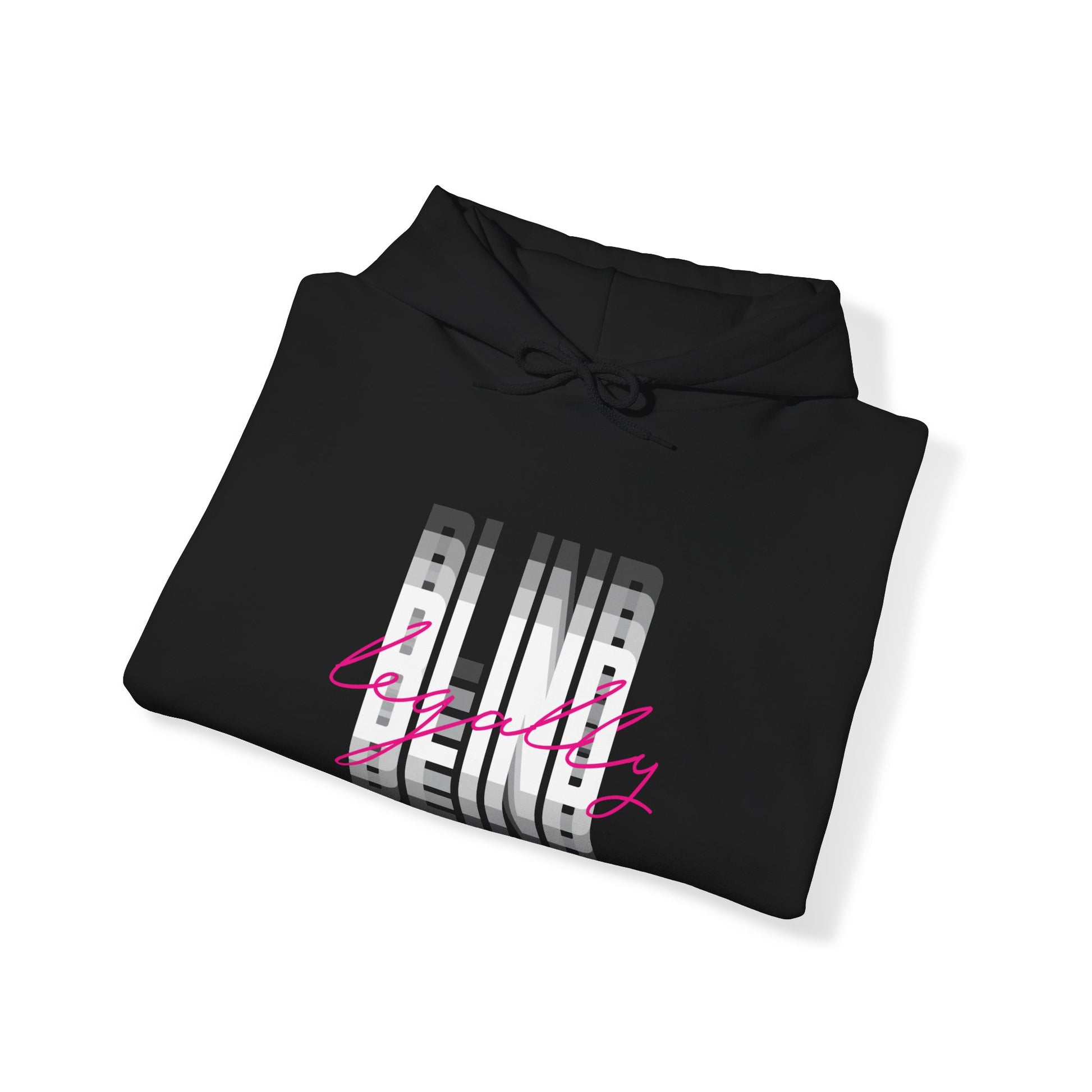 Legally Blind (Blurry) w/ pink- Unisex Heavy Blend™ Hooded Sweatshirt