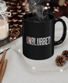 Unblurred Warrior Lion: Black mug 11oz