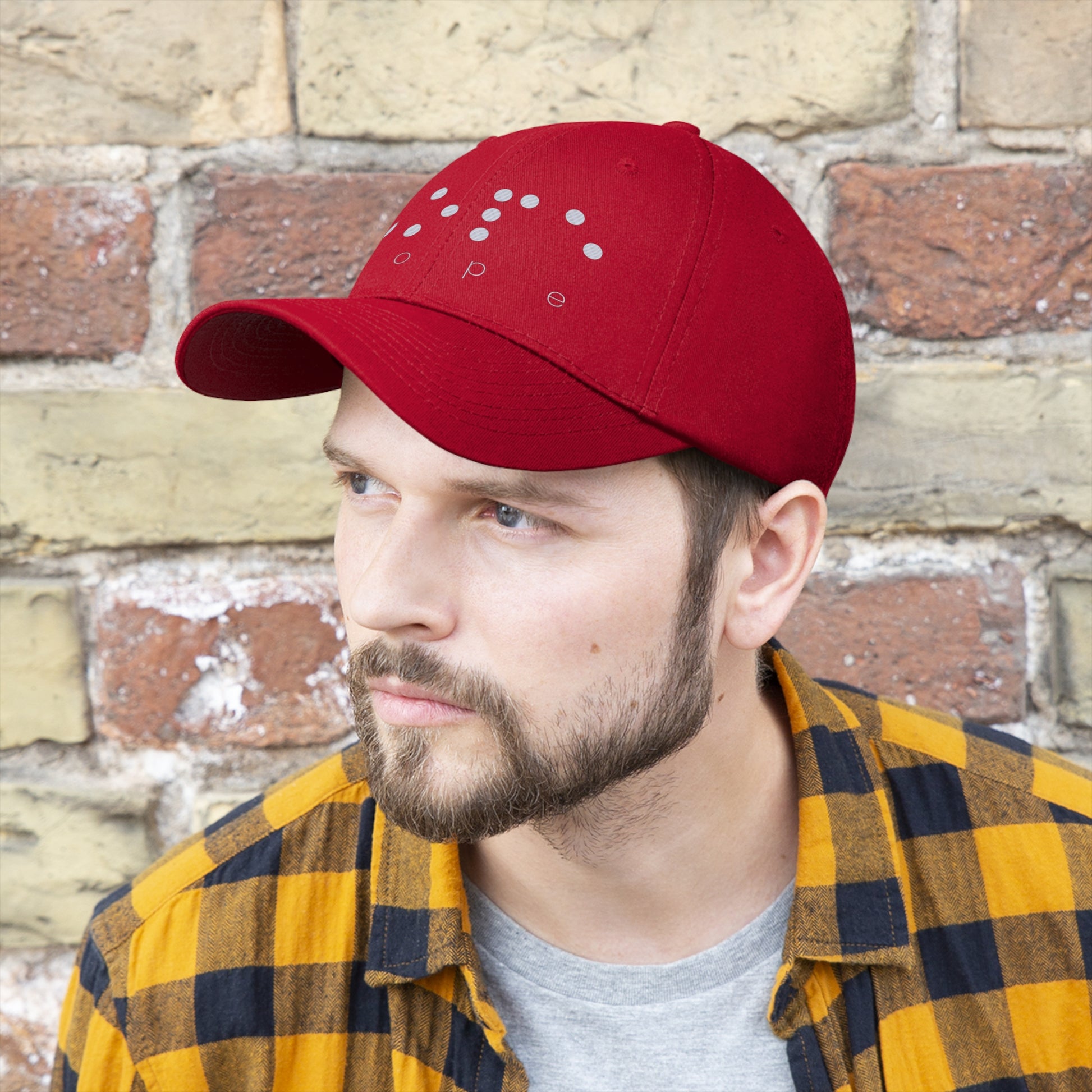 Hope (White Braille Dots) - Unisex Twill Cap