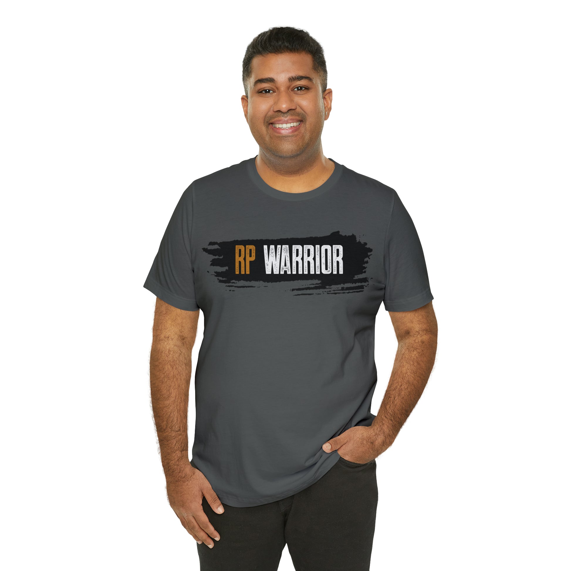 RP Warrior w/ black paint marks- Unisex Jersey Short Sleeve Tee