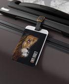 Unblurred Warrior Lion Luggage Tag