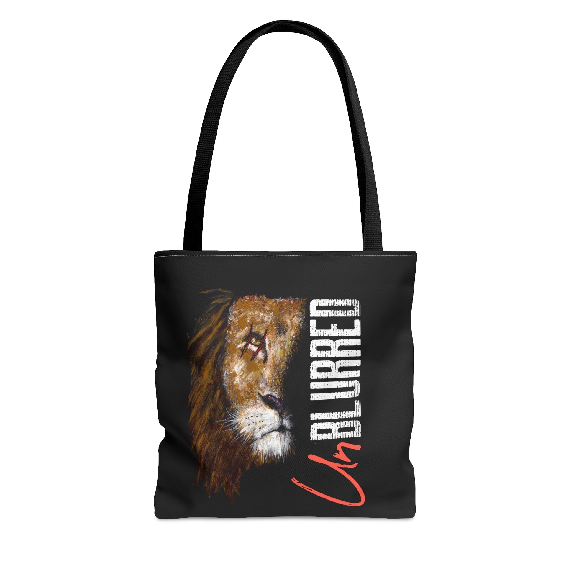 UnBlurred Warrior Lion Tote Bag