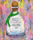 Patron Silver Tequila Bottle Brushed Metal Print